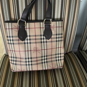 Burberry Haymarket Check Coated Canvass Regent Tote Bag